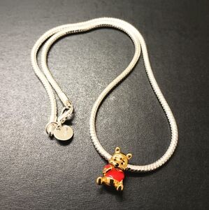 Affordable Dangle Charm Pendant .925 Silver Plated 16" Necklace Clearance